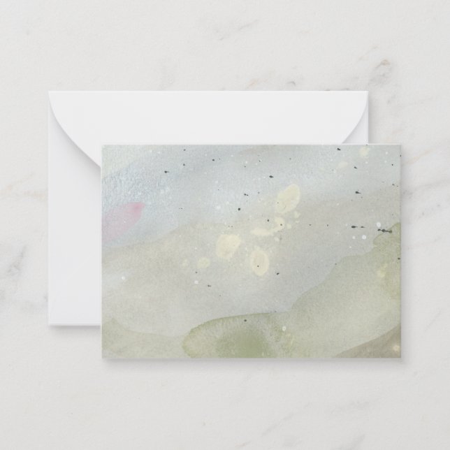 "Under the Waves": Original Abstract Note Card  (Front)