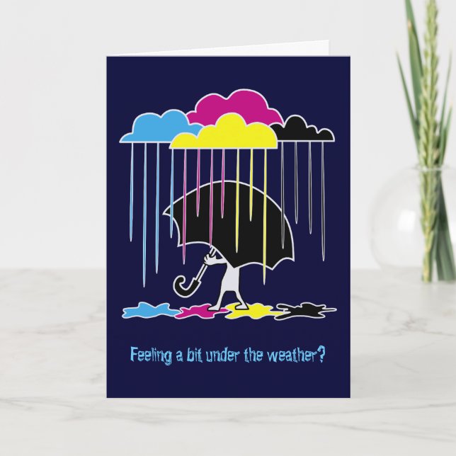 Under the Weather Greeting Card (Front)