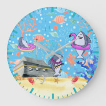 Under Water Deep  Sea Shark Party Time Kids