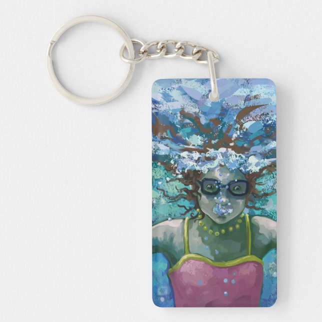 Under Water Swim Keychain (Front)