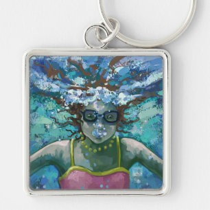Under Water Swim Keychain