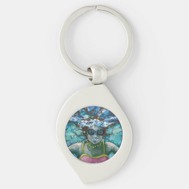 Under Water Swim Keychain (Front)