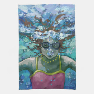 Under Water Swim Kitchen Towel