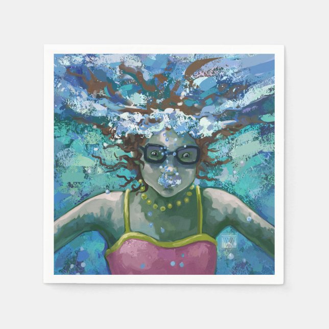 Under Water Swim Napkin (Front)