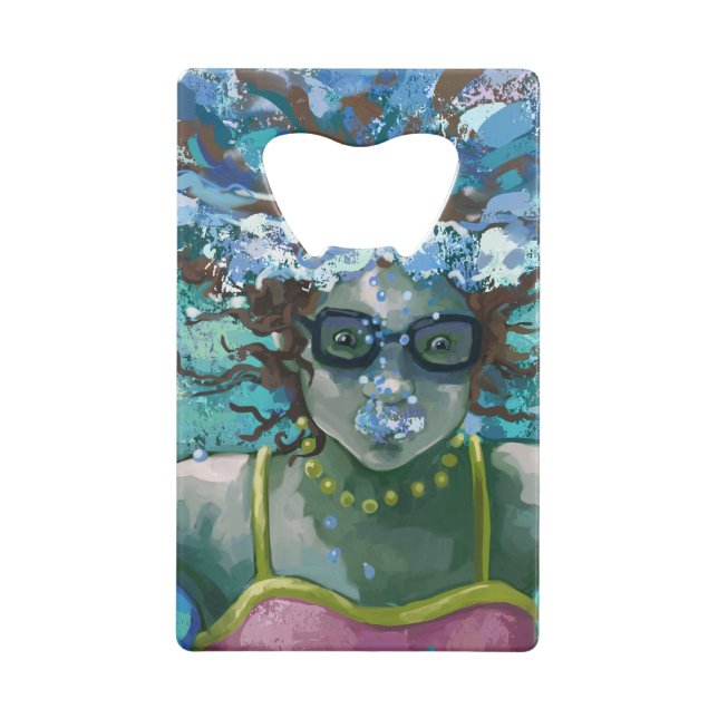 Under Water Swim Wallet Bottle Opener (Back)