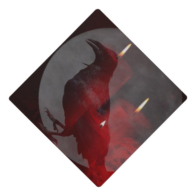 Under Your Spell in Red Graduation Cap Topper (Front)
