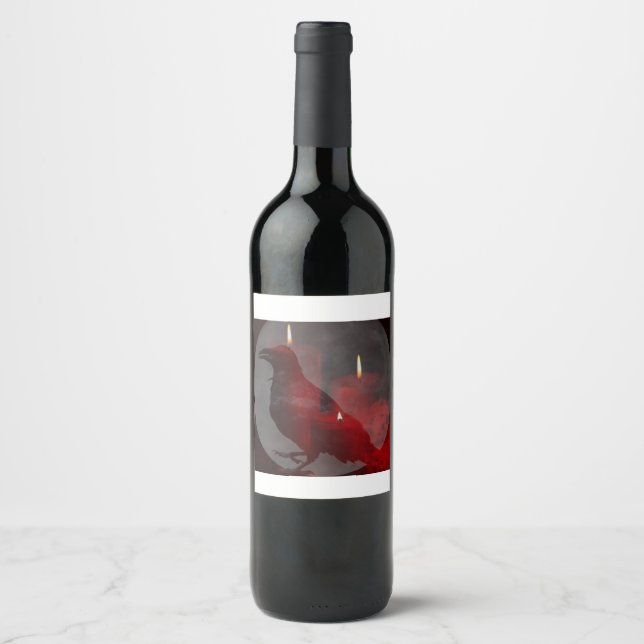 "Under Your Spell in Red” Wine Label (Front)