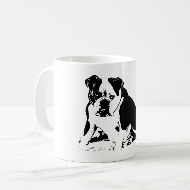 Underbite Attitude, Bold B&W Coffee Mug (Front Left)