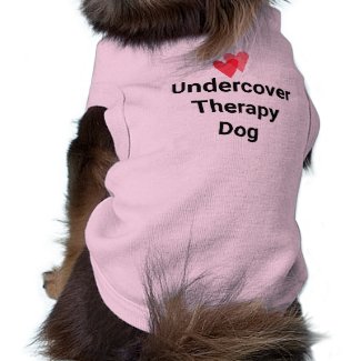 Undercover Therapy Dog Cute Funny Gift Dog Clothes