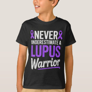 Underestimate a lupus warrior awareness ribbon T-Shirt