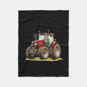 Underestimate an old man drives a tractor in 70 fleece blanket