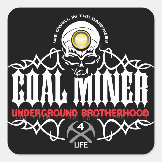 UNDERGROUND BROTHERHOOD SQUARE STICKER (Front)