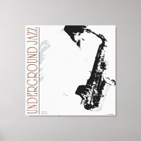 Underground Jazz Wrapped Canvas