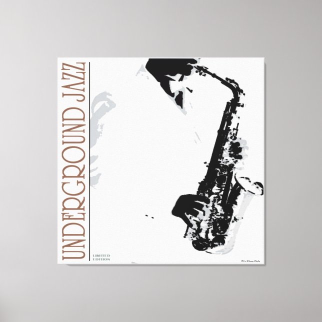 Underground Jazz Wrapped Canvas (Front)