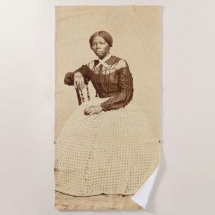 Underground Railroad Abolitionist Harriet Tubman Beach Towel