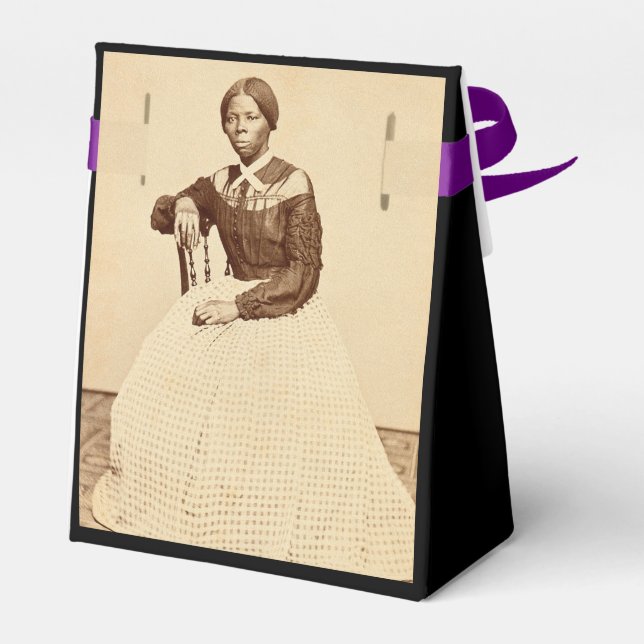 Underground Railroad Abolitionist Harriet Tubman  Favor Box (Back Side)