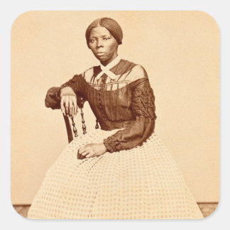 Underground Railroad Abolitionist Harriet Tubman  Square Sticker