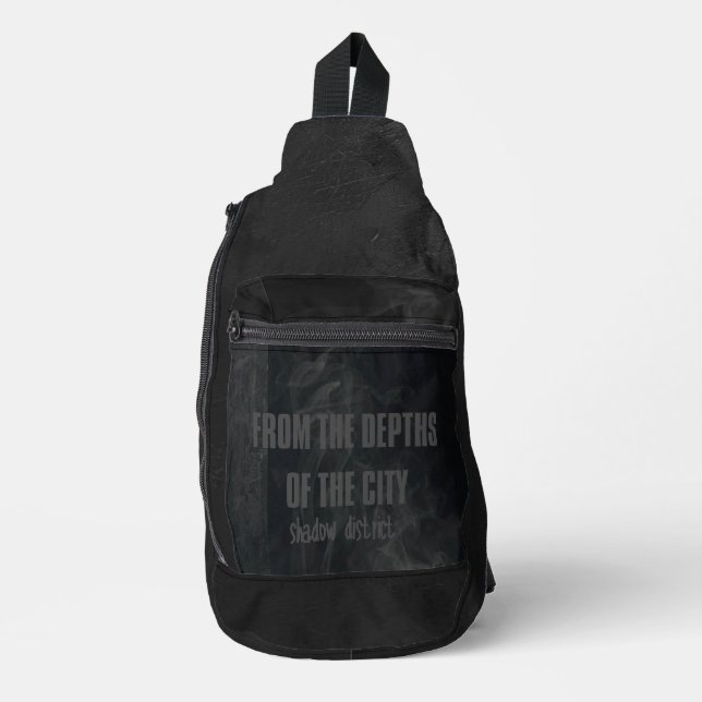 Underground Streetwear Backpack Black Dark bag (Front)