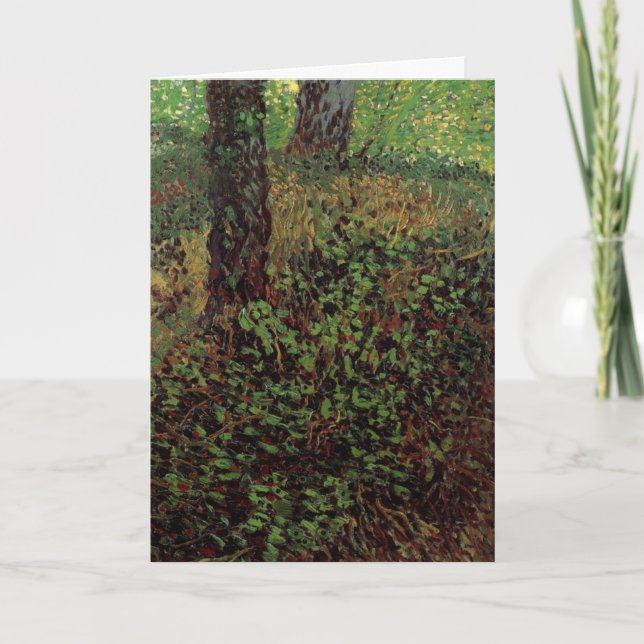 Undergrowth by Vincent van Gogh Card (Front)