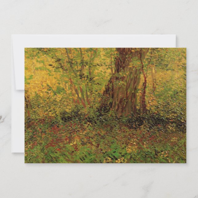 Undergrowth by Vincent van Gogh Invitation (Front)
