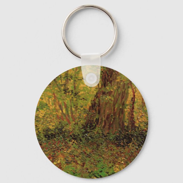 Undergrowth by Vincent van Gogh Keychain (Front)