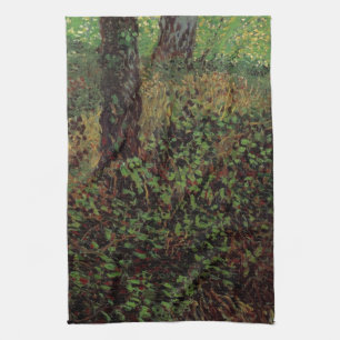 Undergrowth by Vincent van Gogh Kitchen Towel