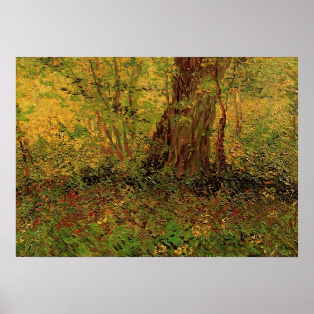 Undergrowth by Vincent van Gogh Poster (Front)