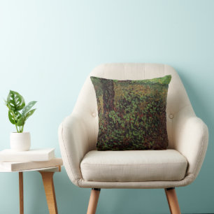 Undergrowth by Vincent van Gogh Throw Pillow