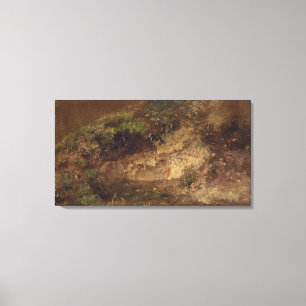 Undergrowth, c.1821 (oil on paper on board) canvas print