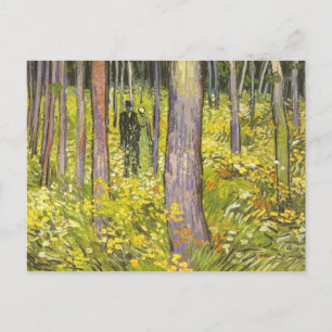 Undergrowth with Two Figures Van Gogh Fine Art Postcard