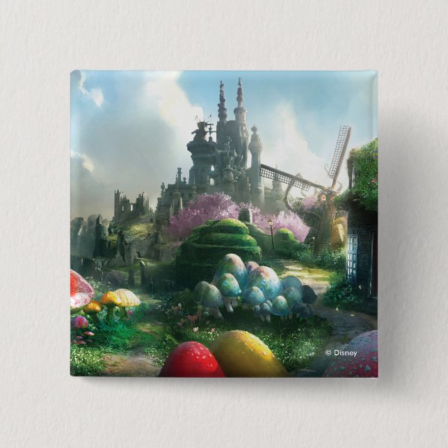Underland 2 Inch Square Button (Front)