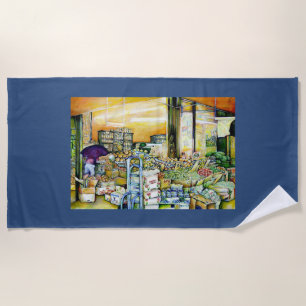 Undermining Artistic Gentrification Beach Towel