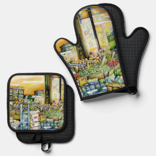 Undermining Artistic Gentrification Oven Mitt & Pot Holder Set