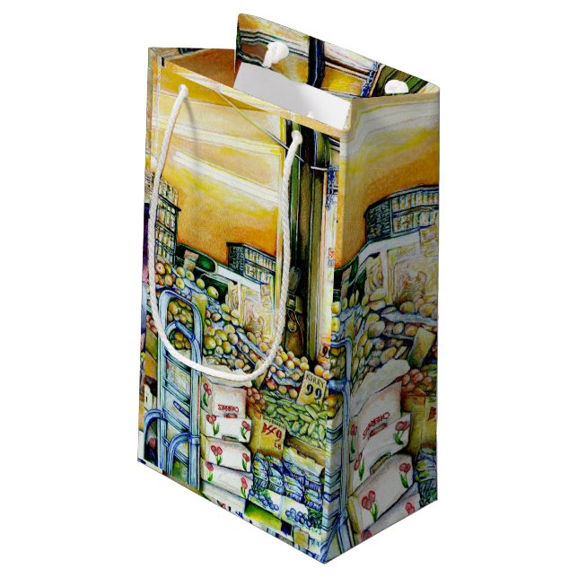 Undermining Artistic Gentrification Small Gift Bag (Back Angled)