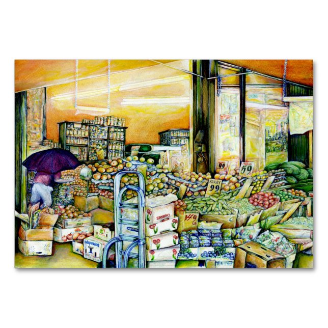 Undermining Artistic Gentrification Table Number (Front)