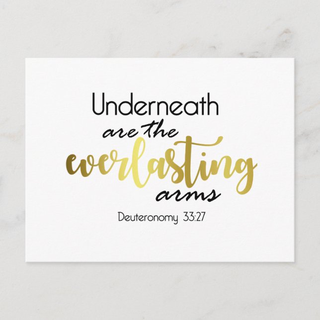 Underneath Are The Everlasting Arms Postcard (Front)