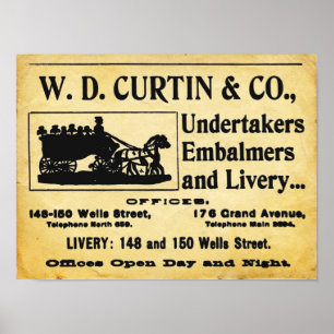 Unders vintage - affiche d'embaumeur