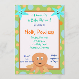 undersea2, Its time fora Baby Shower!, in honour.. Invitation