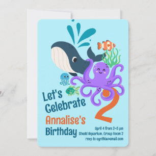 Undersea Aquarium Birthday Invitation