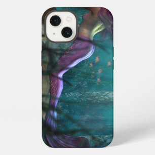 Undersea Fantasy Digital Art Mermaid and Treasure iPhone 13 Case
