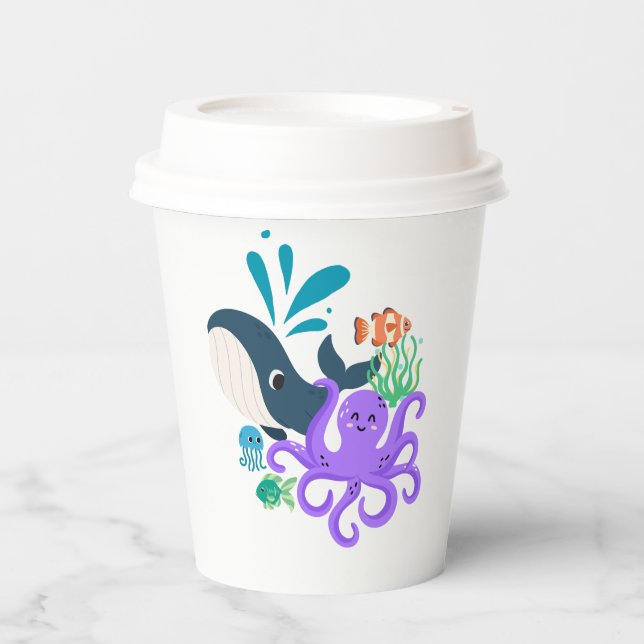 Undersea Friends Paper Cups (Front)