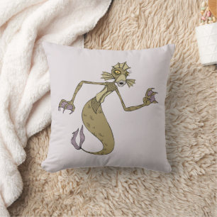 Undersea Gal   Creature From Black Lagoon Throw Pillow