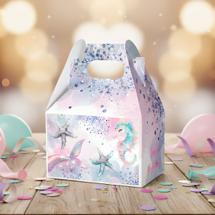 Undersea magic mermaid birthday bash favor box