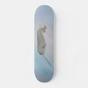 Undersea Marine Mammal Narwhal Skateboard