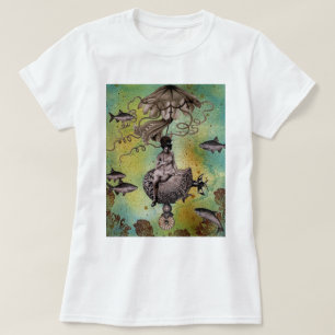 Undersea Steampunk Jellyfish T-Shirt