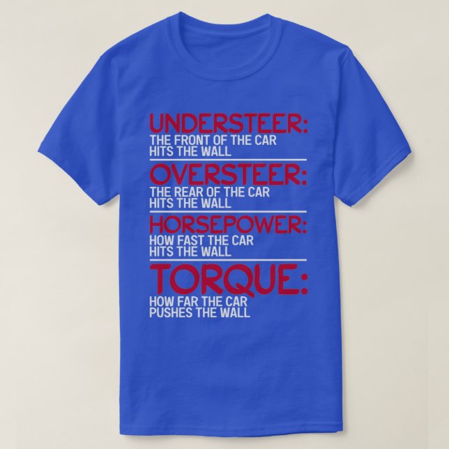 Undersr Oversr Horsepower Torque T-Shirt (Design Front)