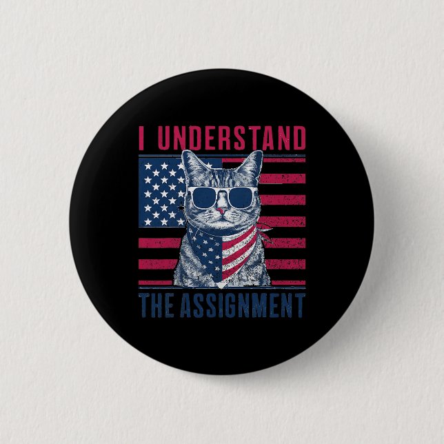 Understand The Ignment Kamala Harris Childless Cat 2 Inch Round Button (Front)