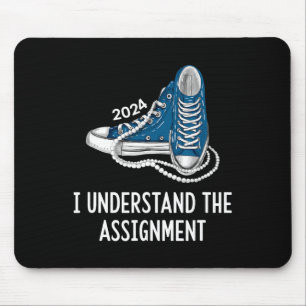 Understand The Ignment Sneakers And Pearls Kamala Mouse Pad