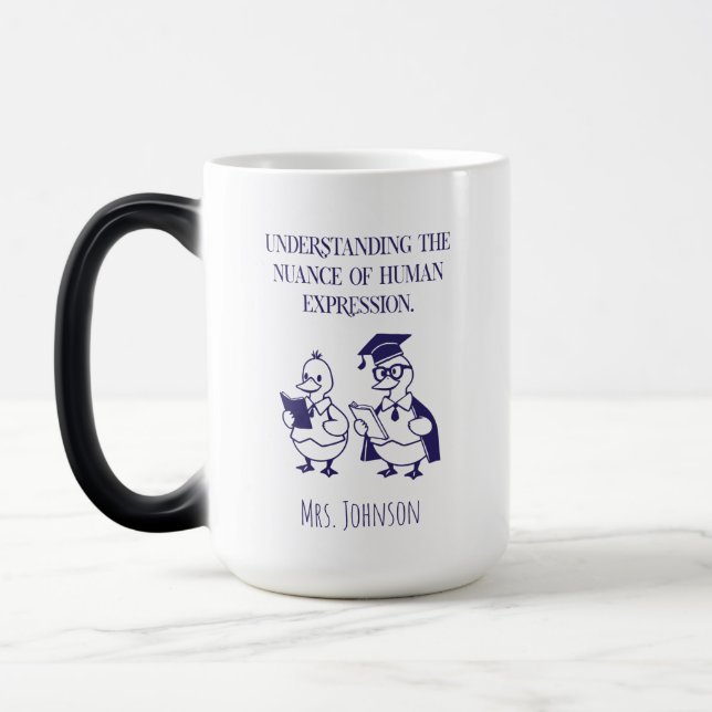 Understanding Nuance Of Human Expression Design Magic Mug (Left)