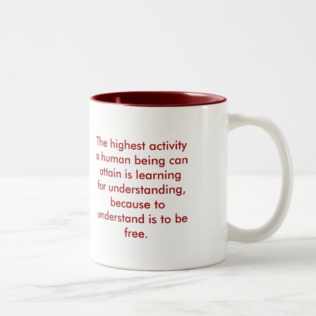 Understanding - Red Two-Tone Coffee Mug (Right)